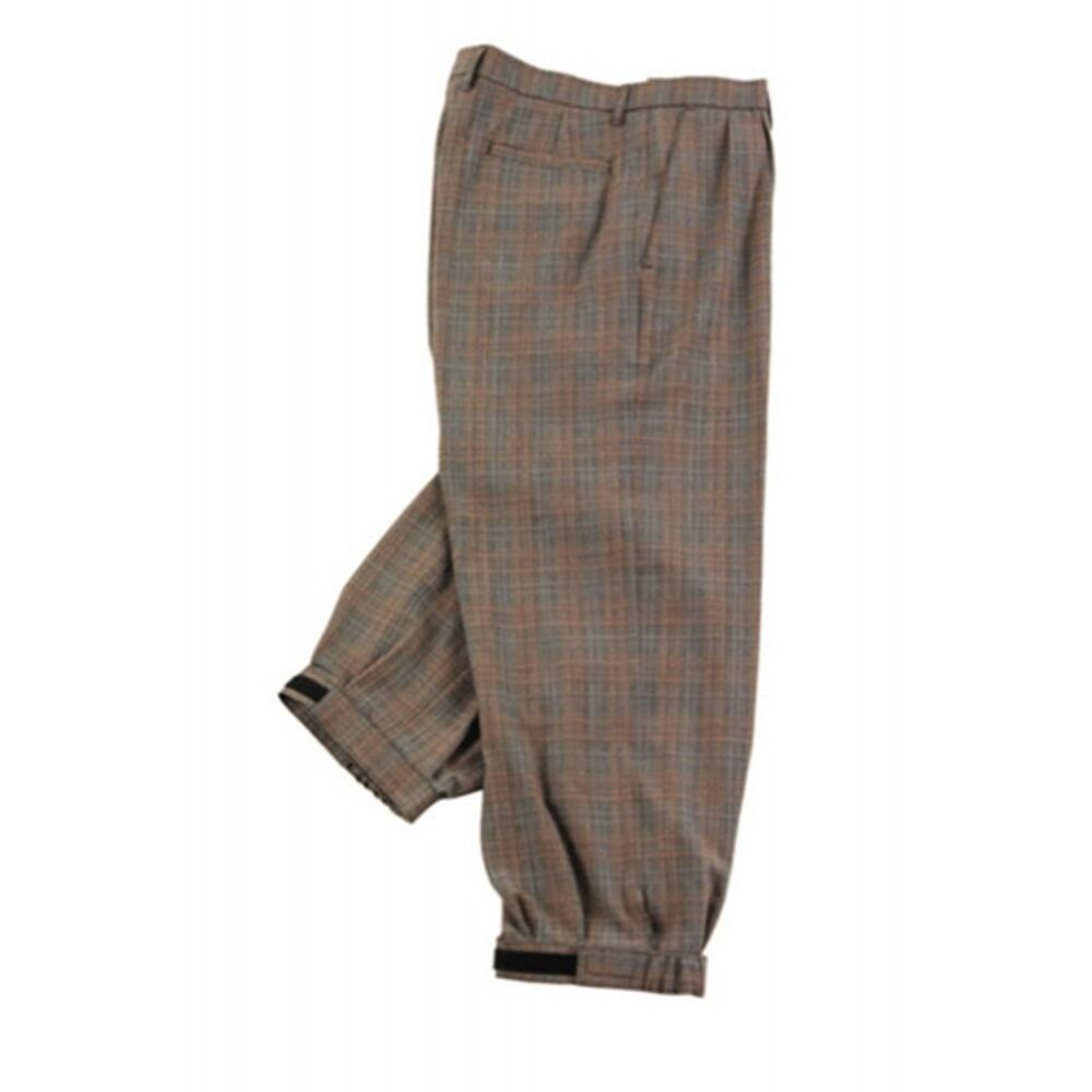 Vintage Golfknickers.com Limited Par 5 Plaid Pants 36 Beige Grey Nuetral